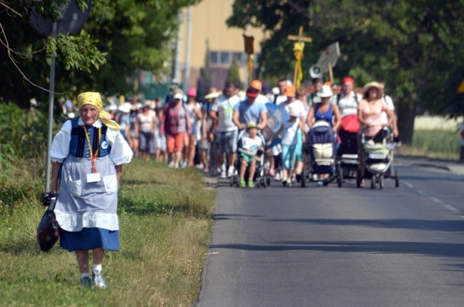 Opoczyńska kolumna pieszej pielgrzymki diecezji radomskiej