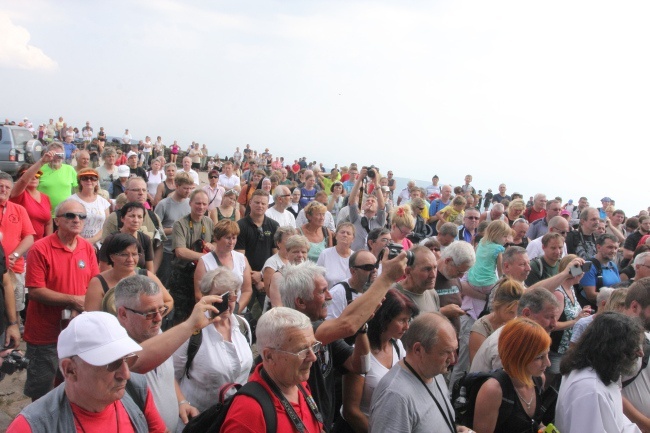 Dzielenie wiarą nad Śnieżką