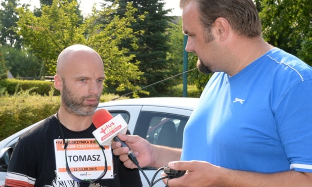 W tym roku rolę duchowego opiekuna biegaczy pełnił Tomasz Kabała, diakon z archidiecezjalnego seminarium duchownego w Katowicach