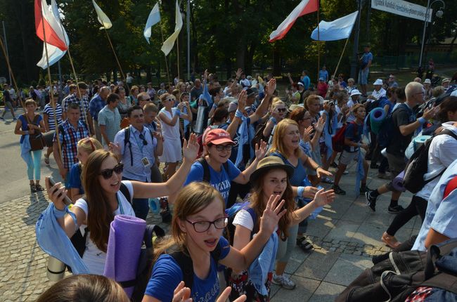 Pielgrzymi na Jasnej Górze