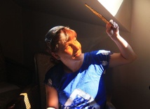 Hebrajski i witraże