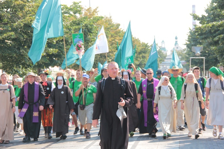 Wejście ŁPPM na Jasną Górę