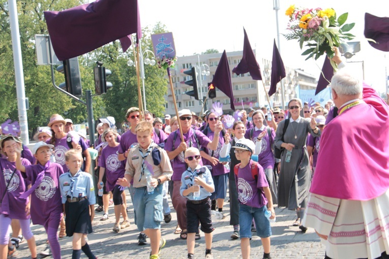 Wejście ŁPPM na Jasną Górę