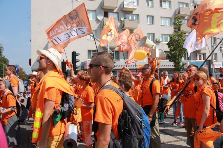 Wejście ŁPPM na Jasną Górę