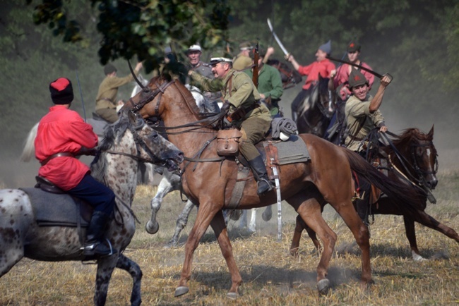 Wojna polsko-bolszewicka - rekonstrukcja w radomskim skansenie