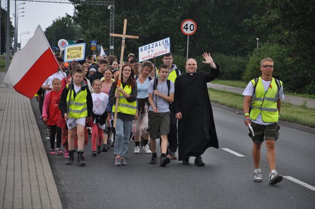 Wyjście pielgrzymki do Myśliborza