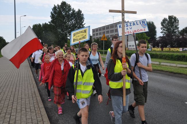 Wyjście pielgrzymki do Myśliborza