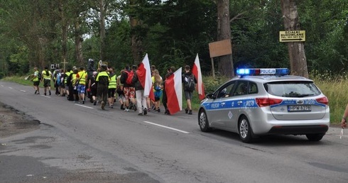 Wyjście pielgrzymki do Myśliborza
