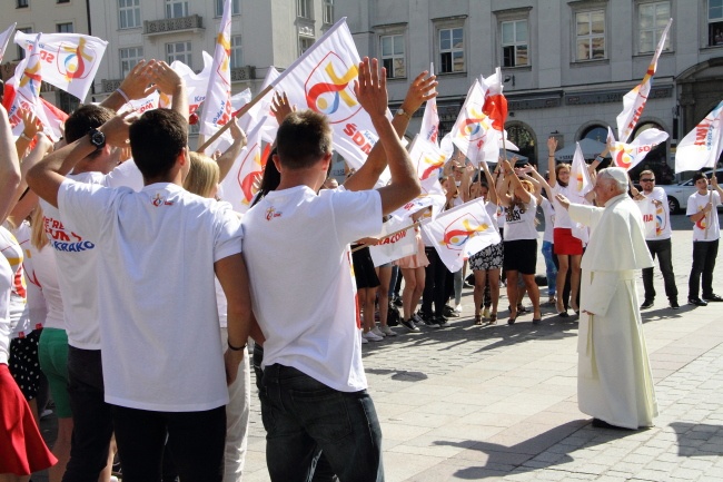 Klip ŚDM na Rynku Głównym - cz. 2