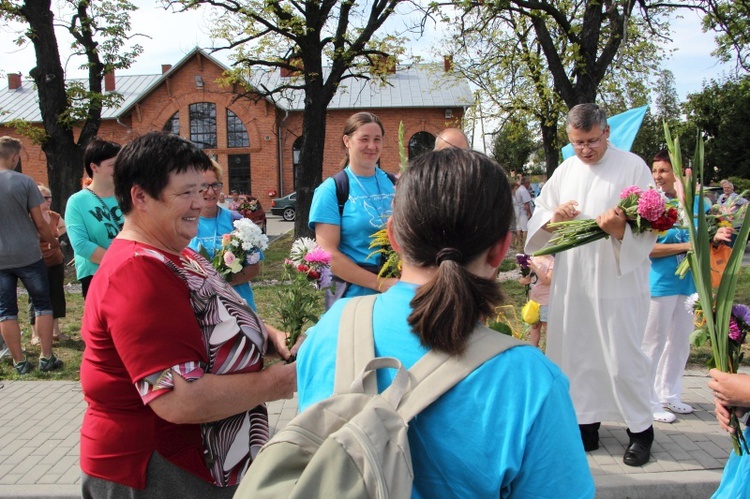 Powitanie pielgrzymów w Głownie