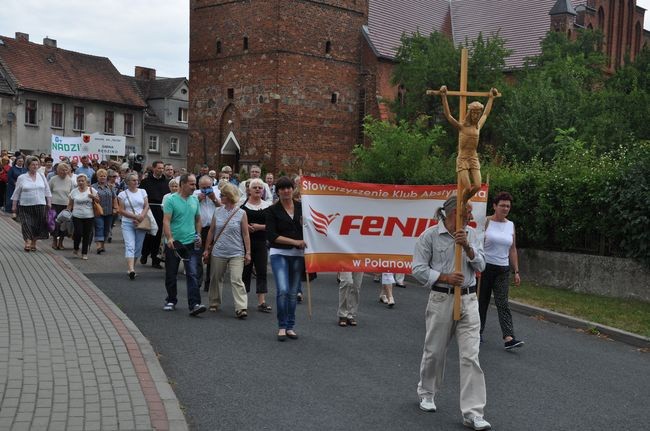 Pielgrzymka trzeźwości w Polanowie