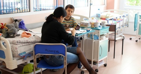 Wesoły pokój dla małych pacjentów