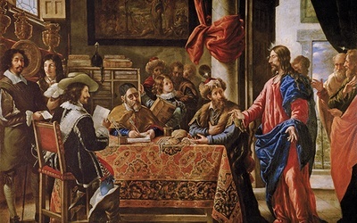 Juan de Pareja  „Powołanie św. Mateusza”,  olej na płótnie, 1661 Muzeum Prado, Madryt
