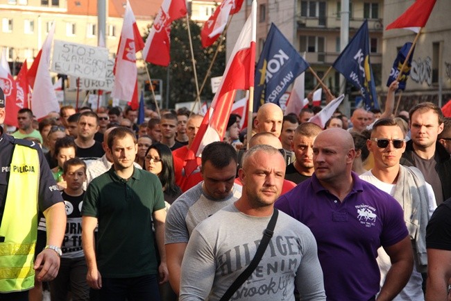 Protestowali przeciko przyjęciu imigrantów