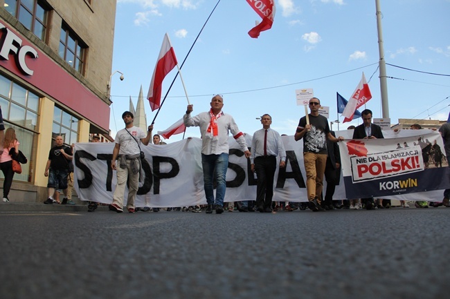 Protestowali przeciko przyjęciu imigrantów