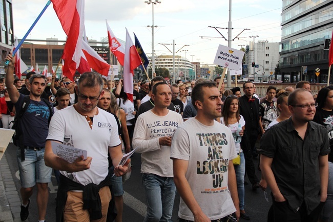 Protestowali przeciko przyjęciu imigrantów