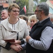 Beata i Aleksander Gajzlerowie dziękowali sobie wzajemnie za lata wspólnie przeżyte  w małżeństwie