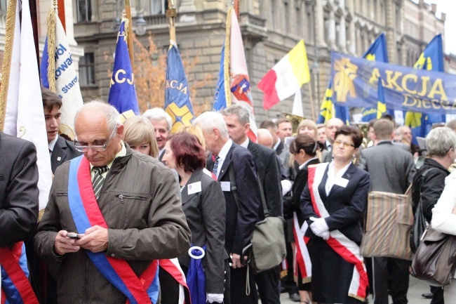 Marsz Akcji Katolickiej z pl. Matejki na Rynek Główny