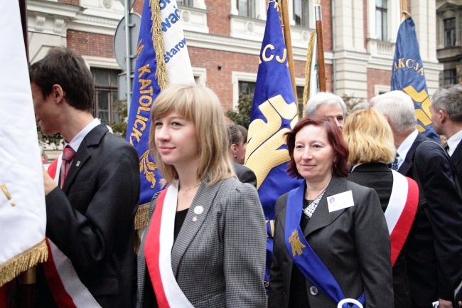 Marsz Akcji Katolickiej z pl. Matejki na Rynek Główny