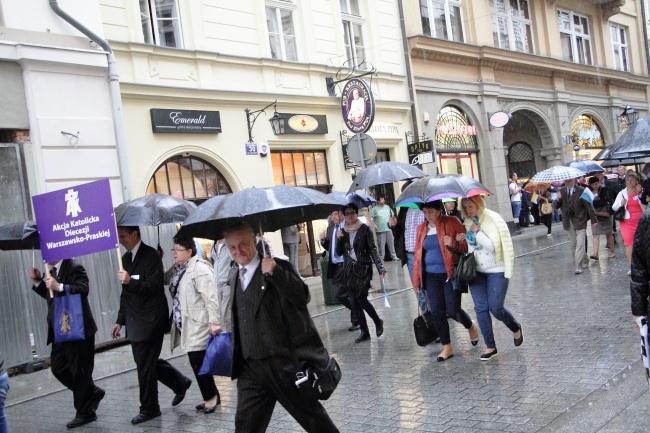 Marsz Akcji Katolickiej z pl. Matejki na Rynek Główny