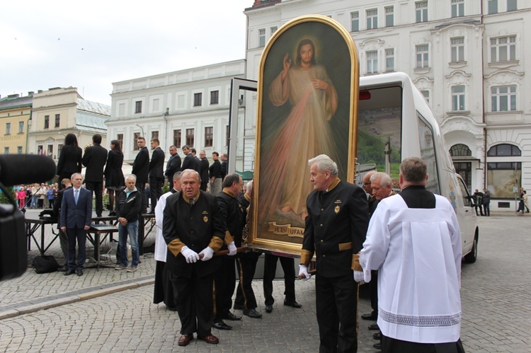 Obraz Jezusa Miłosiernego już przyjechał do Cieszyna! - cz. 1