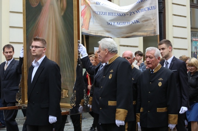 Powitanie obrazu Jezusa Miłosiernego w kościele św. Marii Magdaleny w Cieszynie