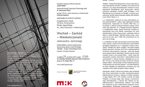 Wystawa "Wschód – Zachód – Nieskończoność", Katowice, 25 września