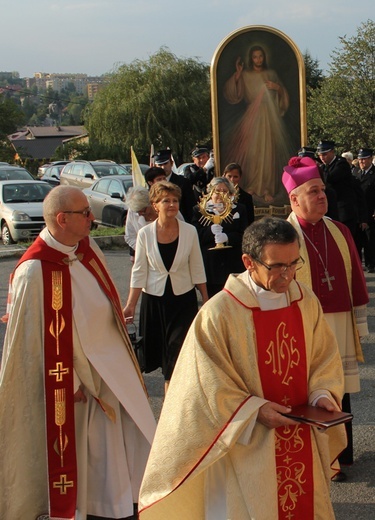 Obraz Jezusa Miłosiernego w Cieszynie-Mnisztwie