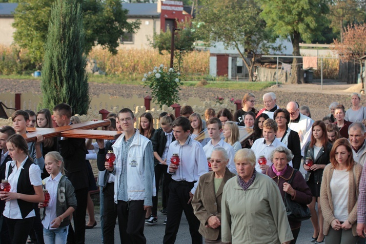 Symbole ŚDM w Bedlnie