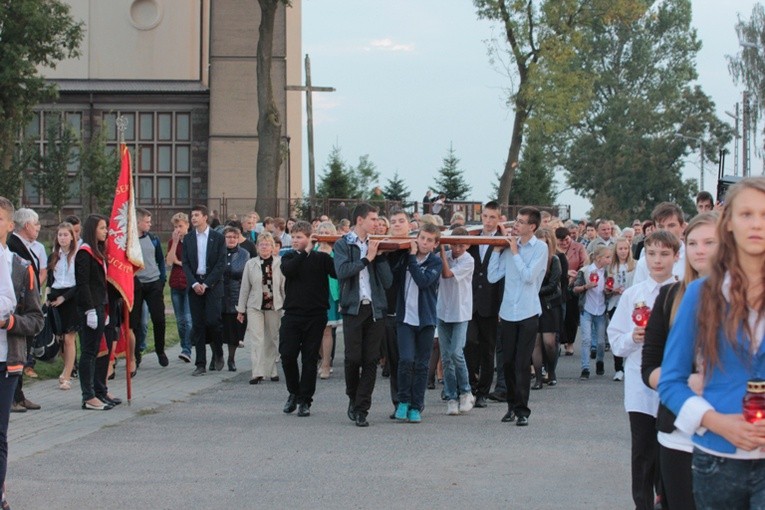 Symbole ŚDM w Bedlnie