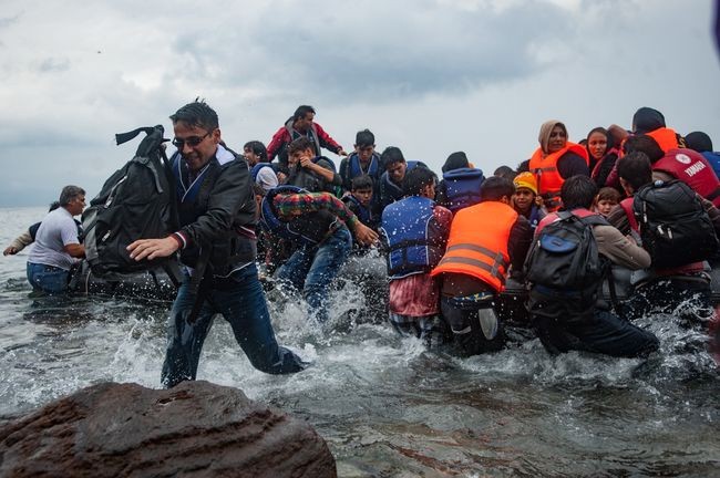 Uchodźcy na Lesbos