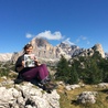 Joanna i jej "Gość" w Dolomitach