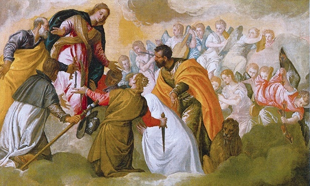 Paolo Caliari, zwany Veronese „Alegoria bitwy pod Lepanto” olej na płótnie, ok. 1572 Gallerie dell’Accademia, Wenecja