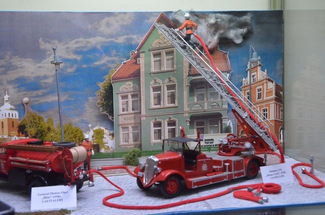 Diorama akcji strażackiej 