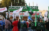 Manifestacja górników pod kopalnią "Brzeszcze"