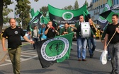 Manifestacja górników pod kopalnią "Brzeszcze"