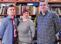  Pracownicy lubelskiego IPN od lewej: dr Marcin Kruszyński, Agata Fijuth-Dudek, dr Tomasz Osiński