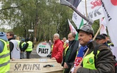 Protest górników w Rudzie Śląskiej