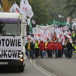 Protest górników w Rudzie Śląskiej