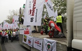 Protest górników w Rudzie Śląskiej