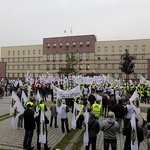 Protest górników w Rudzie Śląskiej