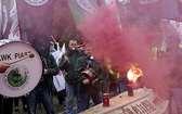 Protest górników w Rudzie Śląskiej