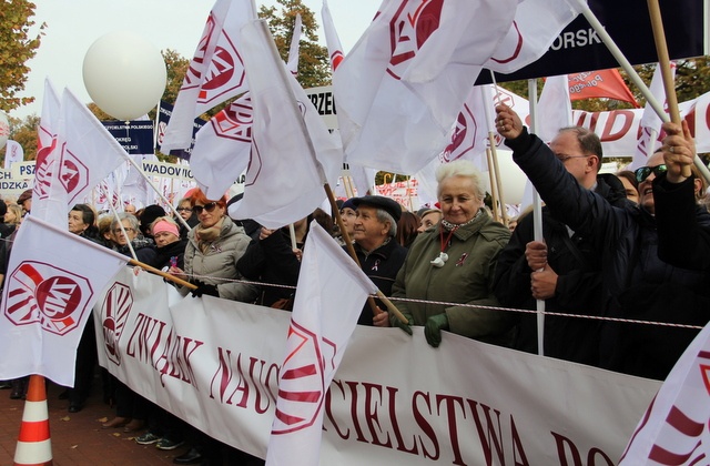 Protest nauczycieli