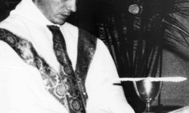 Ks. Jerzy Popiełuszko podczas ostatniej Mszy św., odprawionej w Bydgoszczy