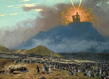 Jednym  z najważniejszych momentów w historii Hebrajczyków było objawienie się Boga na górze Synaj. Naród, wędrujący  do Ziemi Obiecanej, zobaczył wtedy, jak potężny jest Bóg,  który wybrał Izraela.  Chwile tę pokazuje obraz  pt. „Mojżesz na górze Synaj” Jeana-Léona Gérôme’a