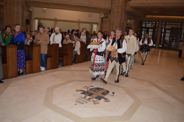 Górale w Centrum św. Jana Pawła II w Krakowie