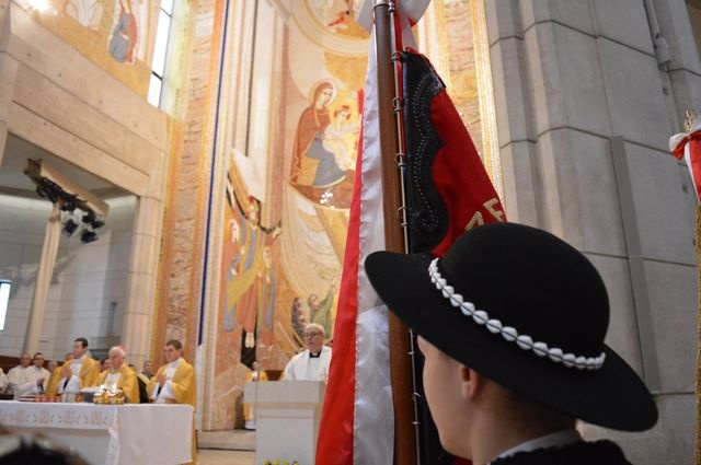 Górale w Centrum św. Jana Pawła II w Krakowie