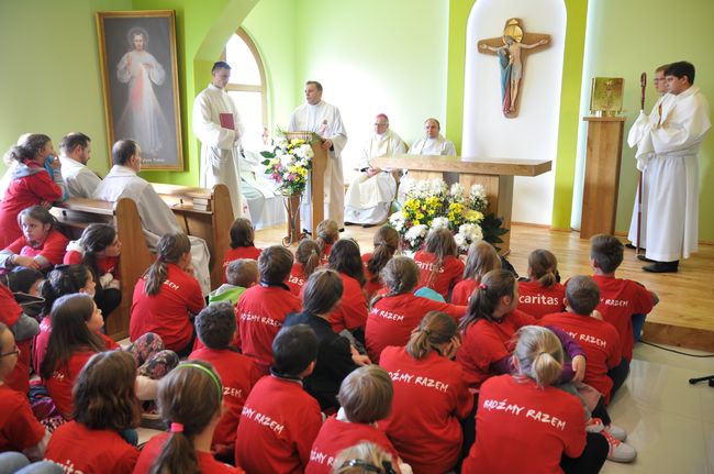 Poświęcenie kaplicy w hospicjum w Darłowie