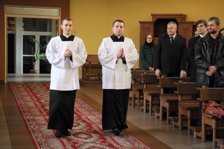 Obłóczyny kleryków WSD w Łowiczu