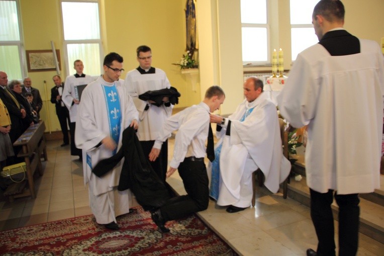 Obłóczyny kleryków WSD w Łowiczu